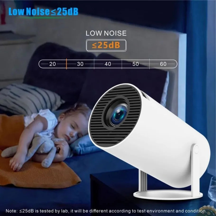 HY300 pro mini Smart Projector 4K Android 11 Dual Wifi6 200 ANSI Allwinner H713 BT5.0 1080P 1980*1080P Home Cinema Outdoor
