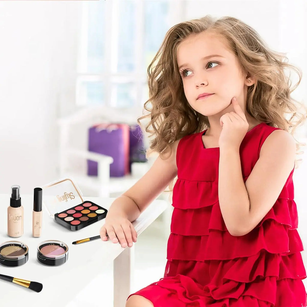 Makeup Kits Play Set, Party Pretend Makeup Toys for Girls Gifts 3+ Years Old (Not Contains Real Cosmetics)