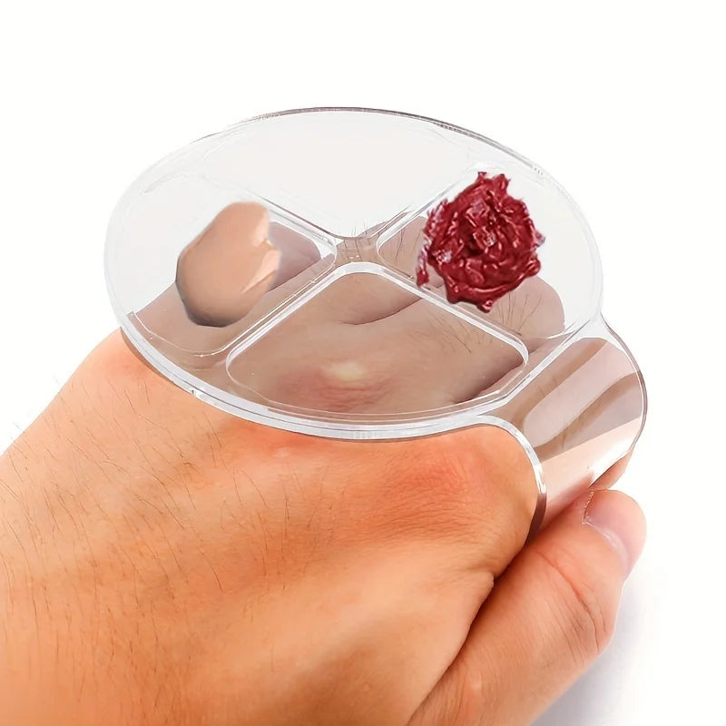 Hand Makeup Mixing Palette Makeup Hand-Held Palette Nail Art Manicure Palette Clear Makeup Palette For Mixing Foundation