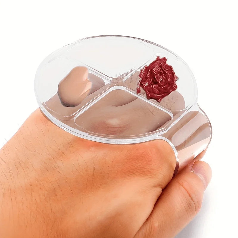 Hand Makeup Mixing Palette Makeup Hand-Held Palette Nail Art Manicure Palette Clear Makeup Palette For Mixing Foundation