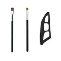 3-Piece Eye Makeup Kit - Eyeshadow Brushes & Molds, Quick Templates for Beginners, Easy Professional Look Anytime