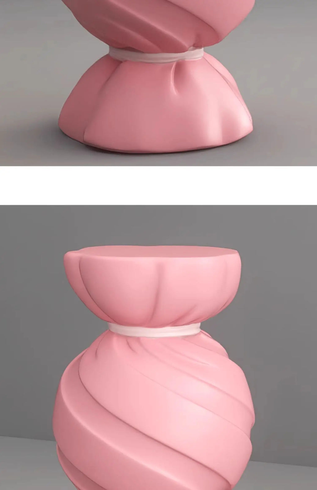 Pink Candy Storage Cabinet Living Room TV Stand Sofa Side Table Stylish Home Decor Housewarming Gift