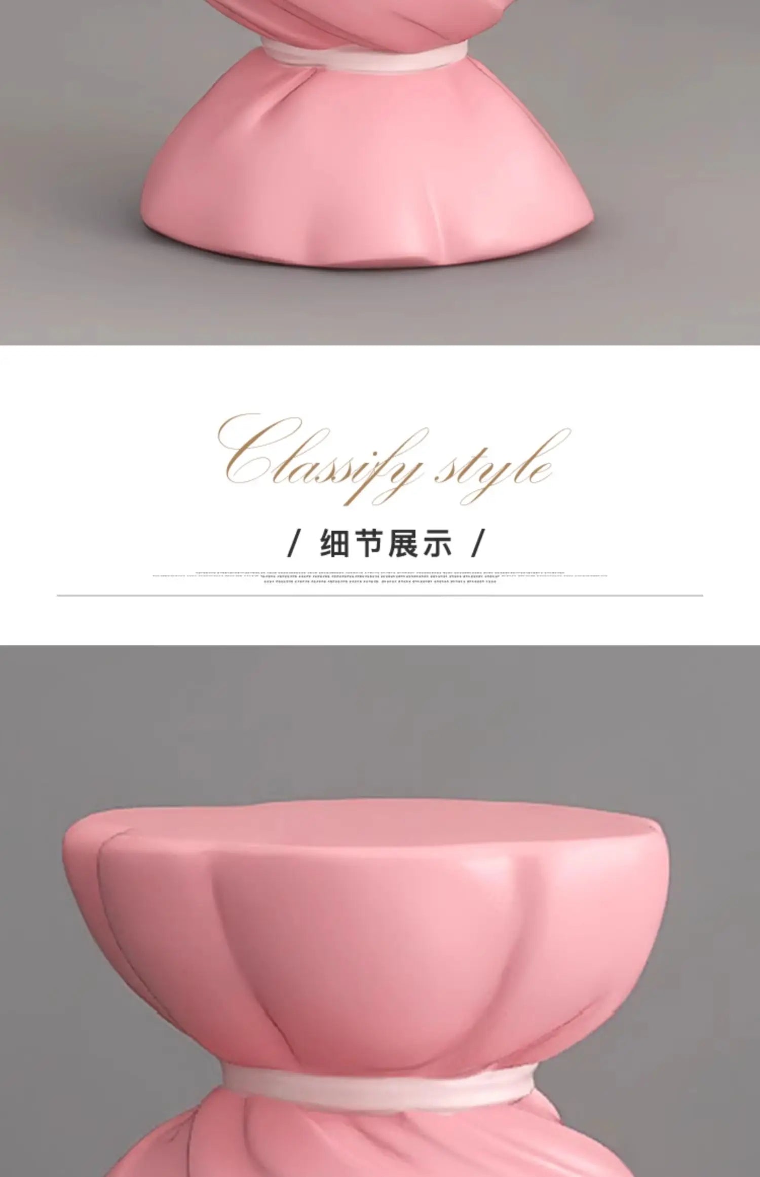 Pink Candy Storage Cabinet Living Room TV Stand Sofa Side Table Stylish Home Decor Housewarming Gift
