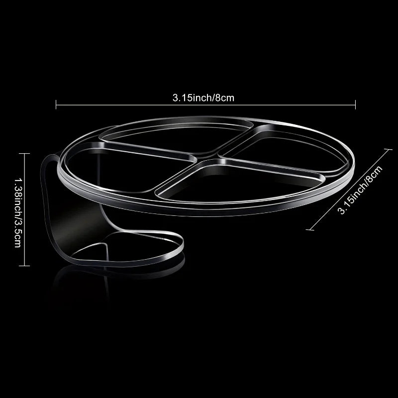 Hand Makeup Mixing Palette Makeup Hand-Held Palette Nail Art Manicure Palette Clear Makeup Palette For Mixing Foundation