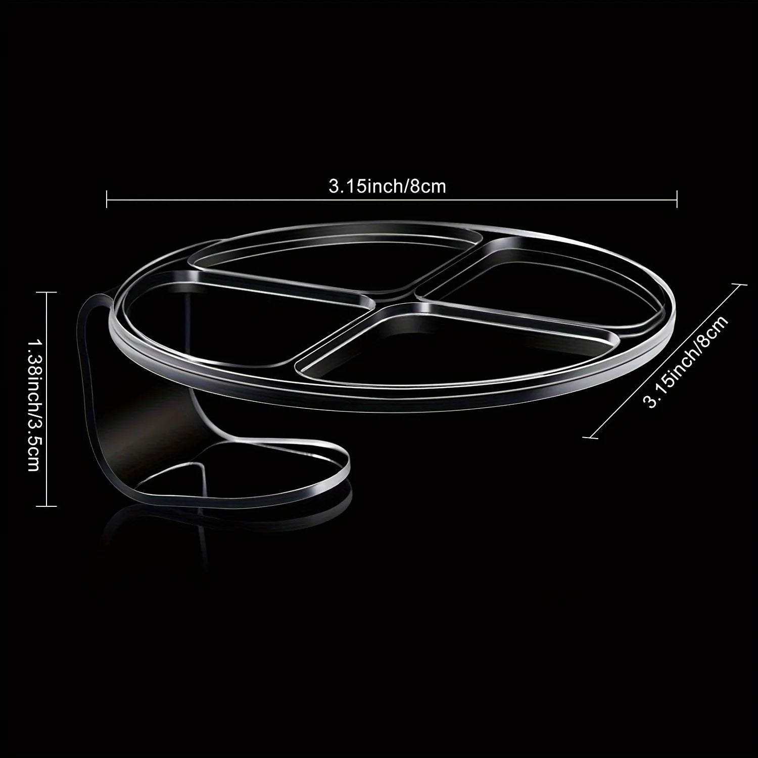 Hand Makeup Mixing Palette Makeup Hand-Held Palette Nail Art Manicure Palette Clear Makeup Palette For Mixing Foundation