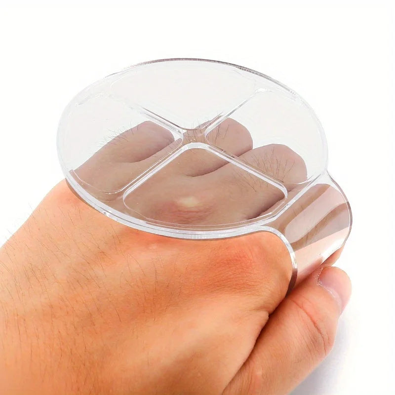 Hand Makeup Mixing Palette Makeup Hand-Held Palette Nail Art Manicure Palette Clear Makeup Palette For Mixing Foundation