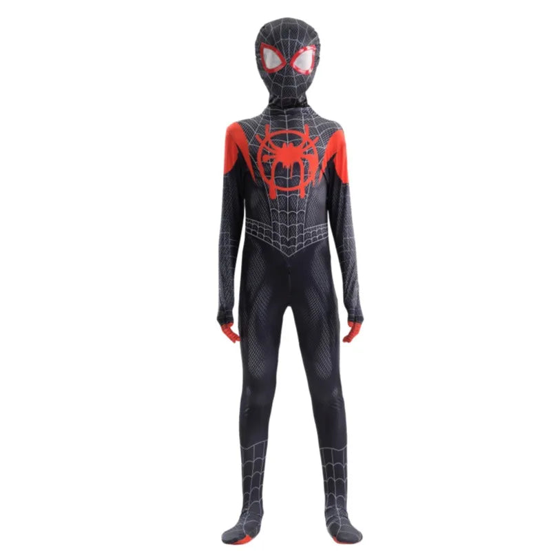 Miles Morales Full Zentai Cosplay Suit Spider Theme Outfit Halloween Party Costume Collectible Holiday Gift For Cos Fans